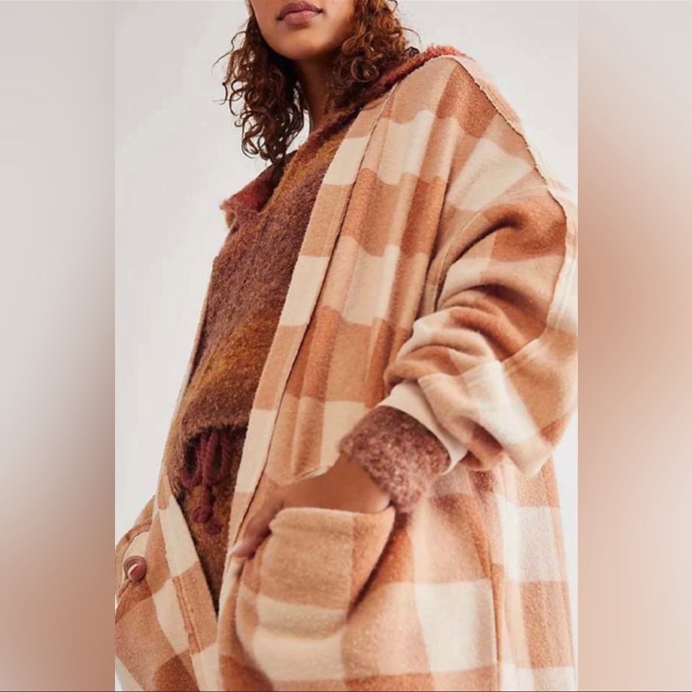 Free People | Benji Check Long Cardigan | Medium - Picture 13 of 16
